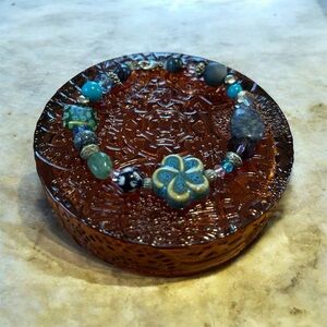 boho Beaded Bracelet with clasp